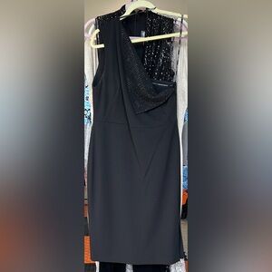 Calvin Klein One Shoulder Black Dress